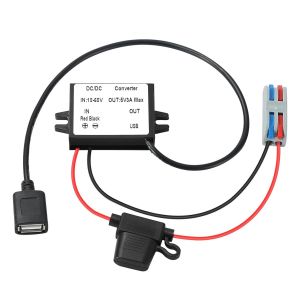 Kalanka-Mzhou Ip67 Chargeur Usb Imperm&eacute;able 10-60v &Agrave; 5v 3a-15w Convertisseur Dc-Dc Avec Port Usb-A, Adapt&eacute; Aux Camions/Rvs/Bateaux/&Eacute;quipement De Construction - Imperm&eacute;able/&Agrave; L'&eacute;preuve De Poussi&egrave;re - Neuf