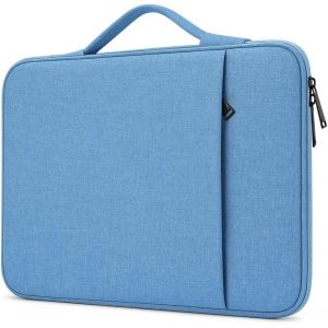 acdsgd-Housse pour ordinateur portable de 13 pouces pour MacBook Air 13,6 pouces 2025-2022 M4/M3/M2 et iPad Pro 13 pouces M5/M4, sac de voyage r&eacute;sistant &agrave; l'eau multifonctionnel (Bleu clair) - Neuf