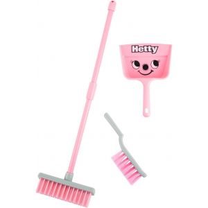 ERYI-Set De Ménage Hetty, Jouets De Nettoyage Colorés Pour Les Enfants Dès 3 Ans, Encourage L`Apprentissage Par Le Jeu, Avec Balai, Balayette Et Pelle, Rose - Neuf