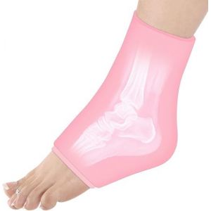 (Rose) De La Cheville De La Banquise Enveloppe Pour Des Blessures Réutilisables Pied De La Banquise Extensible Froid Thérapie De Compression Pack Pour La Fasciite Plantaire, Tendinite - Neuf
