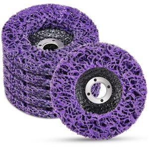 Lot De 5 Csd Disques De Nettoyage- Violet - 115 X 22 Mm Disque Meuleuse Pour Traitement De Surface Peinture Disque Abrasif Pour Meuleuse D'angle - Neuf