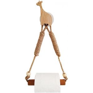 Vintage Corde De Chanvre Porte-Papier Toilette (Girafe), Pas De Forage Porte-Papier Toilette, Porte Papier Toilette, Antirouille Porte Papier Toilette - Neuf