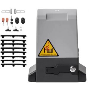 Motorisation de Portail coulissant 400W-Duoku-Syst&egrave;me Electrique pour Portes Jusqu'&agrave; 25m et 1000kg-Moteur Cr&eacute;maill&egrave;re en Nylond - Neuf