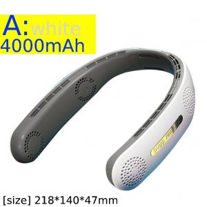 Mini ventilateur de cou Portable sans lame, 5000mAh, Rechargeable par USB, refroidisseur d'air pour l'extérieur - Neuf