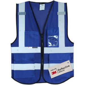 Jlslj-Gilet De Sécurité - Gilet Réfléchissant De Haute Visibilité Avec Plusieurs Poches - Fabriqué Avec Du Matériau Réfléchissant 3m - Neuf