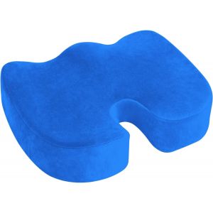 Coussin D'assise Orthopédique Confortable Pour Chaise De Bureau,Coussin De Chaise En Mousse À Mémoire De Forme Pour Soulager Le Coccyx,Favorise La Circulation Sanguine Et Augmente Le Confort - Neuf
