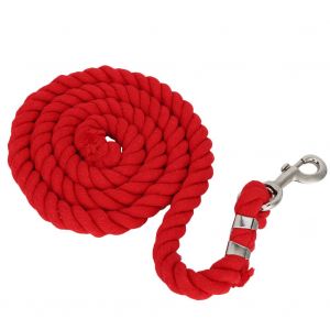 Hjlian Licol D'equitation Souple Et Colore En Corde Tissee Epaisse De 2 M Et 20 Mm (Rouge) - Neuf
