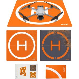 Checarzhn--No1-Tapis D'atterris Lesté Pliable Pour Drone Dji/Specta, Tapis D'atterris Double Face Étanche Pour Héliport, Compatible Avec Les Accessoires De La Série Dji/Specta Mavic/Air/Mini/Neo/Flip - Neuf