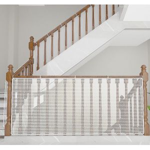 Filet De Sécurité Pour Enfants, Blanc 4500lx90h Cm, Protection Des Balcons Et Escaliers Pour Bébés, Filet Robuste Et Ajustable Pour Garde-Corps D'escaliers Pour Chats Et Jouets - Neuf