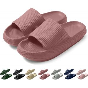 Kalanka-Claquettes Femme Ete Confortable Chaussons Piscine Plage Pantoufles Soft Douche Antidérapante Maison Sport Slides Intérieur Extérieur - Neuf