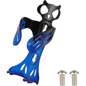 Kal-Porte-Bouteille Pour Vélo - Léger - En Plastique Léger Et Résistant - Avec 2 Vis Incluses - Bleu - Neuf