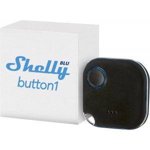 MEVRONISSHOP-BLU Button1 Noir - Bouton t&eacute;l&eacute;commande intelligente, Contr&ocirc;leur Domotique Bluetooth, Commades et Sc&egrave;nes intelligentes, app iOS, Android, Compatible avec BTHome - Neuf