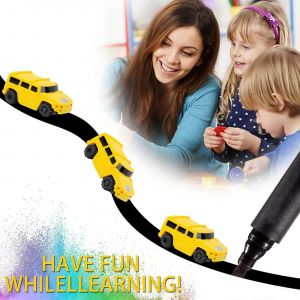 Line Induction Car And Pen Toy Car, Automatic Induction Road Marking Train, Children's Toy 5ml Boxing Day - Neuf