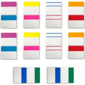 500 Pi&egrave;ces 5 * 4.2cm Onglets D'index Marque-Page Feuillets Notes Autocollants 10 Couleurs A Couleur De 50 Feuillets - Neuf