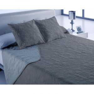 Hosteline Vegas Couvre-Lit Gris Perl&eacute; Lit King Size - Neuf