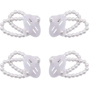 Nouveaux Produits En 2023,4 Pcs &Eacute;lastique Perle Poignets Bracelets Corsage Accessoires Stretch Perlepoignet Corsages - Neuf