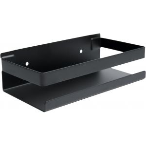 Panier De Douche - Caddy De Douche De Salle De Bain - Porte-Shampooing - Panier De Douche Sans Per&ccedil;age - Panier De Douche Rectangulaire (Noir, 20 Cm) - Neuf