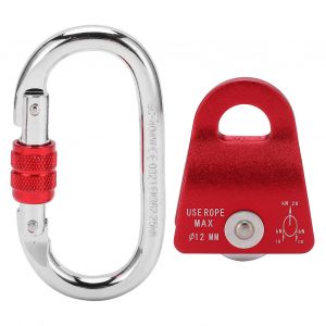 Poulie Pivotante Laterale En Alliage D'aluminium, Roue Suspendue, Fournitures Pour Machines D'escalade Et D'alpinisme, Rouge - Neuf
