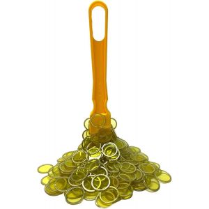 ERYI-Kit De Bingo Magnétique,1 Bâton Magnétique + 100 Jetons Loto,Jetons Magnétiques Avec Stick,Jeu Éducatif Pour Enfants Et Accessoire Pratique De Stockage (Jaune) - Neuf