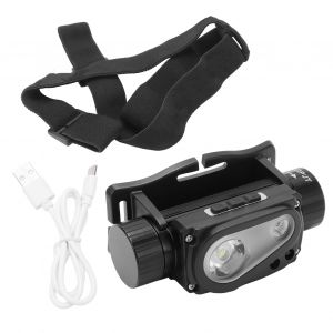 Lampe Frontale A Led Rechargeable A Induction Pour Camping, Course A Pied, Cyclisme, Peche - Neuf