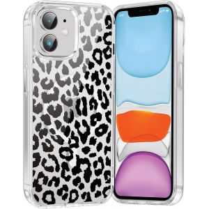 Kal-Coque Magnétique Pour Iphone 12/Iphone 12 Pro 6,1"", Compatible Avec Magsafe, Transparente Fille Etui Avec Aesthetic Motif Léopard Dessin, Souple Silicone Tpu Bumper Case Antichoc Housse, 03 - Neuf