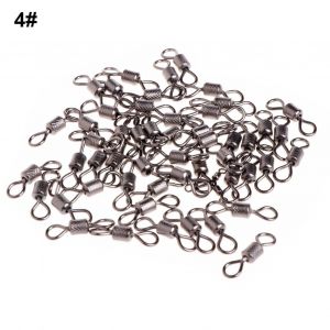 50pcs Roulement De Baril De P&ecirc;che Pratique Haute Duret&eacute; Accessoires R&eacute;sistants &Agrave; La Corrosion Anneau Pivotant Roulant Pour L'ext&eacute;rieur - Neuf