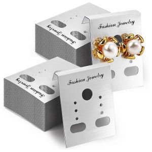 500 Pack Suspendu Boucles D'oreilles Cartes Boucle D'oreille Porte-Carte,Plaine 1.2x1.5inch Boucle D'oreille Pr&eacute;sentoir Avec 6 - Neuf