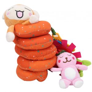 Cloche De Lit Pour Bebe, Jouet D'activite En Spirale Suspendu Pour Poussette, Jouet De Lit Singe Dessin Anime - Neuf