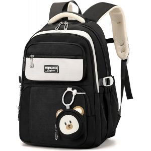 CHECARZHN--NO1-Sac À Dos Pour Enfants De L'École Primaire Cm1 Cm2, 40L Cartable Fille Collège, Grand Sac Ecole Pour Filles De 10 À 18 Ans Avec Joli Porte-Monnaie, Adapté Aux Chariot - Neuf