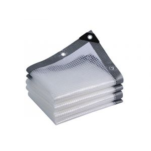 B&acirc;che En Poly&eacute;thyl&egrave;ne Transparente Tr&egrave;s R&eacute;sistante, 3 X 3 M, R&eacute;sistante &Agrave; L'eau, Pour Le Camping Et L'ext&eacute;rieur - Neuf