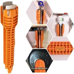 Multifonction robinet et évier Installer Clé Anti-Slip poignée Plomberie outil JUGJPL615 - Neuf