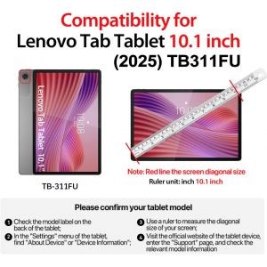 Coque Enfant Pour Lenovo Tab 2025 10.1 Pouces (Tb-311Fu), L&eacute;ger Anti-D&eacute;rapants Housse Avec Poign&eacute;e Et Avec Bandouli&egrave;re, Rose[COQ9129366] - Neuf