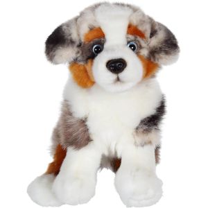 DDA-Peluche - Toys - Chien assis - 25cm - Berger Australien - Neuf