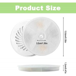 5 Pi&egrave;ces Filtre Fontaine Eau Chat,Distributeur Eau Chat Filtre Avec R&eacute;sine &Eacute;changeuse D'ions Et Charbon Actif Compatible Avec Fontaine A Eau Chat 1,85l/2l/1,8l - Neuf