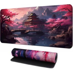 JGD-Sous Main &agrave; Bords Cousus Pour Gamer,800x300x3mm Tapis Souris Gaming Grand,Sous Main Souris &agrave; Bords Cousus Tapis Bureau Antid&eacute;rapant &eacute;tanche per Maison De Sport &eacute;lectronique,Bureau,Chambre &agrave; Couch - Neuf