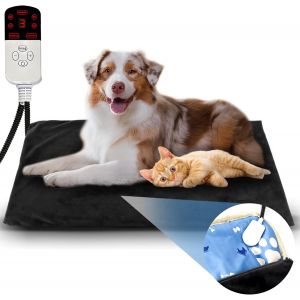 Tapis Chauffant Pour Animaux,Chien Chat Tapis Chauffant 70 * 45cm,Coussin Chauffant Électrique Pour Animaux Avec Couverture Crystal Velvet Pour Chats Et Chiens De Nouveau-Né - Neuf