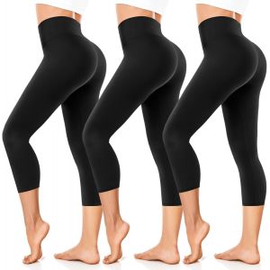 Slep-Pantalon De Cyclisme Court Pour Femme - Taille Haute - Legging D'été - Short De Fitness - Gym - Vélo - Neuf