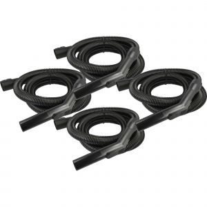 vhbw 4x Tuyau flexible compatible avec Kärcher WD 5 WD 6 P S V-30/6/22/T aspirateurs - 3 m, poignée - Neuf