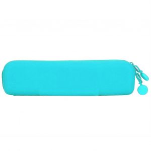 Mini stylo silicone sac de rangement crayon de voyage pochette &agrave; fermeture &eacute;clair pour fournitures de maquillage cosm&eacute;tiqueVert - Neuf