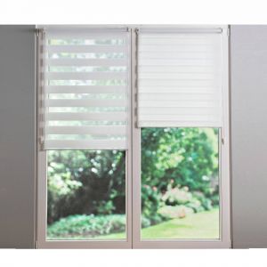 Store Jour/nuit À Clipser - Blancheporte - Couleur Store et rideau enrouleur - Taille Store : largeur 80 x hauteur 250cm