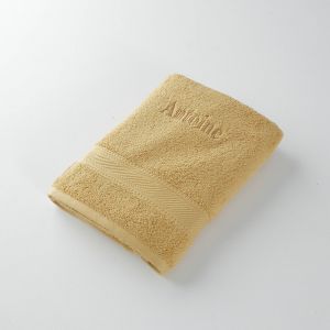 Collection serviettes de bain 540 g/m2 personnalisables confort moelleux - Drap De Douche : 68x132cm - Jaune - Colombine - Couleur Jaune - Taille Drap de douche : 68x132cm