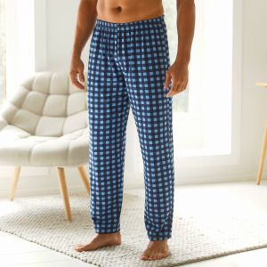 Pantalon Pyjama Coton Carreaux - Blancheporte - Couleur Pyjama - Taille 2XL/60/62
