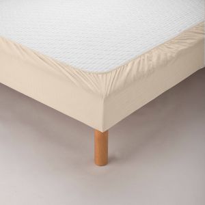 Bande Cache-sommier Tissu Microfibre - Blancheporte - Couleur Beige - Taille Cache-sommier 2 personnes : 160x200cm