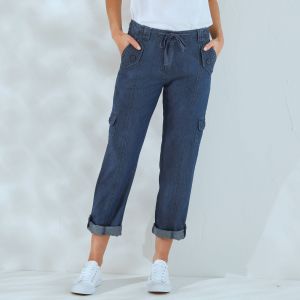 Jean Battle Retroussable - Blancheporte - Couleur Bleu - Taille 36