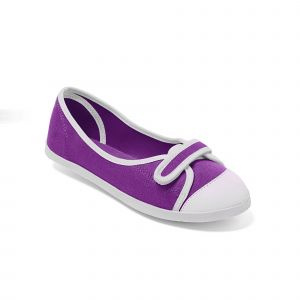 Ballerines Toile - Blancheporte - Couleur Violet - Taille Taille Unique