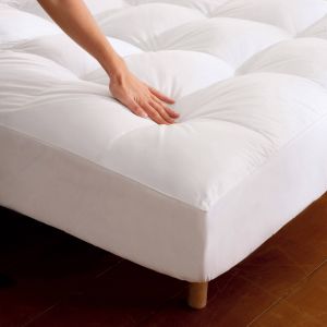 Surmatelas Qualigel forme housse matelas épais bonnet 30 cm - Surmatelas 2 Personnes : 140x190cm - Blanc - Colas Normand - Couleur Blanc - Taille Surmatelas 2 personnes : 140x190cm