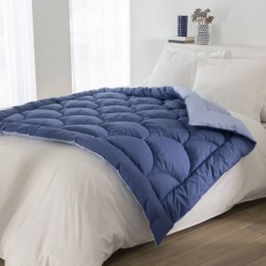 Edredon Bicolore - Blancheporte - Couleur Bleu - Taille Edredon 2 personnes : 150x170cm