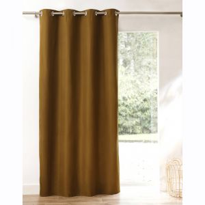 Rideau Isolant Uni Envers Polaire Finition Oeillets - Blancheporte - Couleur Rideau - Taille Rideau : largeur 140 x hauteur 240cm