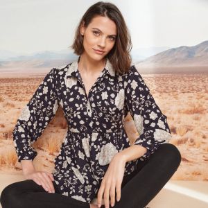 Chemise Tunique Imprim&eacute;e - Blancheporte - Couleur Tunique - Taille Taille Unique