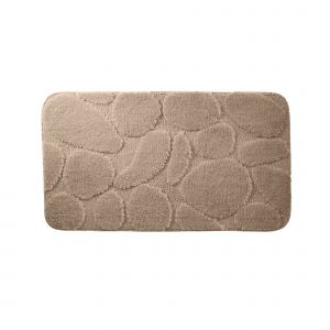 Tapis De Bain Motif Galets - Blancheporte - Couleur Beige - Taille Taille Unique